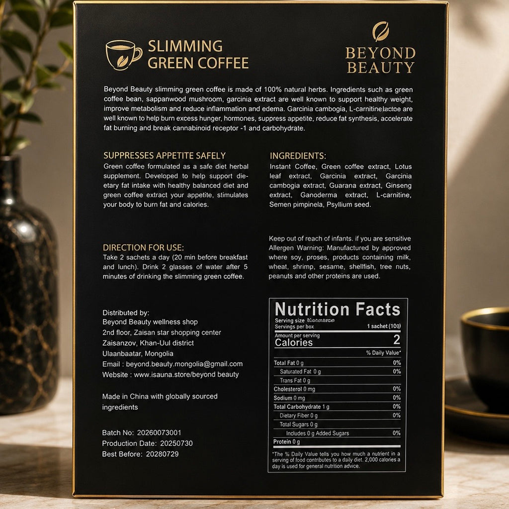 Beyond Beauty slimming green coffee