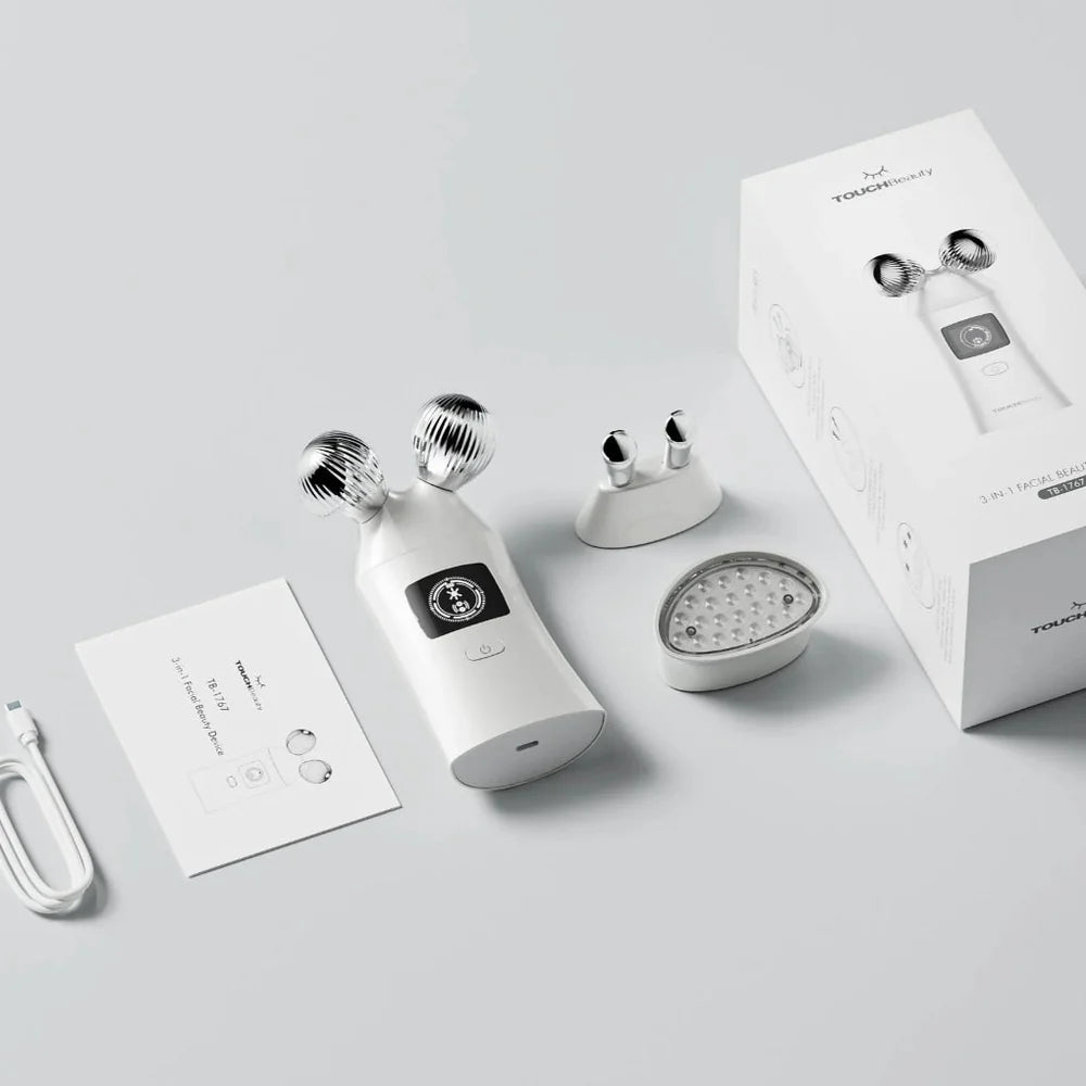 TOUCHBeauty TRIFECTA | 3-in-1 Facial Beauty Device for Lift, Tone & Radiant Skin