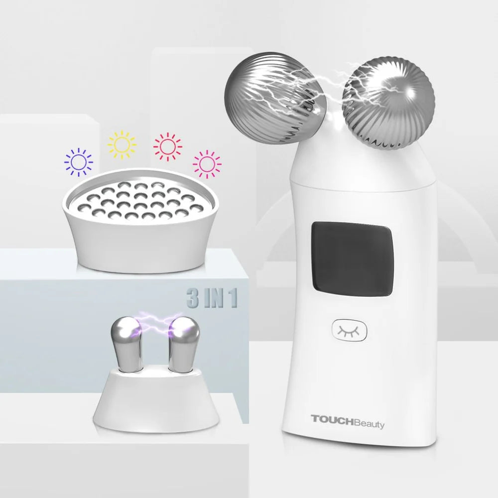 TOUCHBeauty TRIFECTA | 3-in-1 Facial Beauty Device for Lift, Tone & Radiant Skin